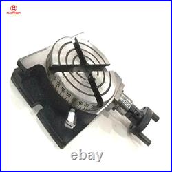 100mm /4Rotary Table Horizontal & Vertical + self centering Chuck 3 Jaws 80mm