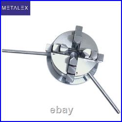 100mm HV4 Rotary Table + 65mm 4 Jaw Self Centering Chuck Back Plate Milling Set