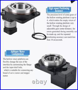 101 Hollow Rotary Actuator High Accuracy Rotating Platform For Nema17 23 Motor