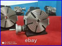 10 HORIZONTAL & VERTICAL ROTARY TABLE w. 8 6 jaw chuck & centering adapter