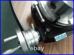 10 HORIZONTAL & VERTICAL ROTARY TABLE w. Adapter & 8 4-jaw chuck, #IN-TSL10C8
