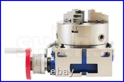 10 H/V Rotary Table With 10 3 Jaw Front Mount Self Centering Chuck