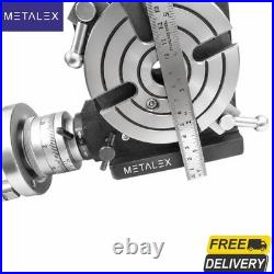 110mm 4Inch Precision Rotary Table HV4 4-Slot With Center Bore MT2 Metalworking