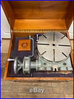 11 Moore Rotary Table Special LRT 391 With Wooden Cabinet & Accesories