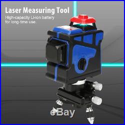 12 Line 360° Rotary Laser 3D Cross Self Leveling Vertical Horizontal Level Green