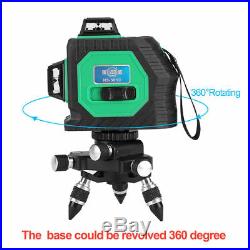 12 Line Strong Laser Level 360° Rotary Self Leveling Vertical Horizontal Measure