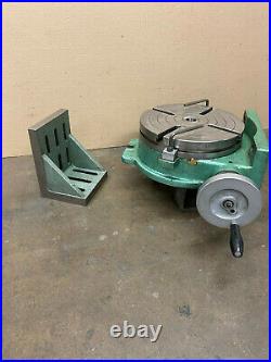 12 Precision Horizontal & Vertical Rotary Table & 6x9 Angle Plate