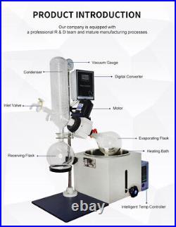 2L Lab Evaporator Rotary Evaporator Rotovapor for Distillation Extraction RE-201