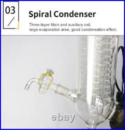 2L Lab Evaporator Rotary Evaporator Rotovapor for Distillation Extraction RE-201