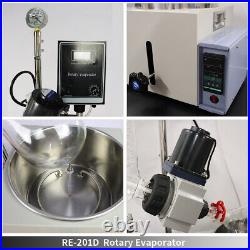 2L Lab Evaporator Rotary Evaporator Rotovapor for Distillation Extraction RE-201