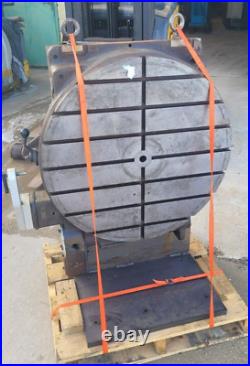 30'' Pratt & Whitney Manual Rotary Table on 24'' x 43'' Right Angle Plate