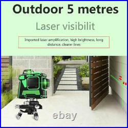 360° 12 Line 3D Rotary Laser Level Wall Bracket Horizontal&Vertical Tripod Kit S