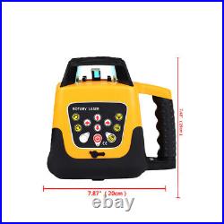 360° Automatic Self-Leveling Beam Rotary Red Laser Level 500M +1.65M Tripod