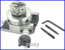 380 mm Low Milling Rotary Table (50mm 3Jaws Chuck, Back Plate & Fixing T nuts)