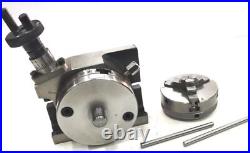 380 mm Low Milling Rotary Table (65mm 3Jaws Chuck, Back Plate & M6 Clamp Kits)