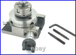 3Inch II 80 mm Low Profile Milling Rotary Table 50 mm 4 Jaws Chuck 3Inch II 80 mm Low Profile Milling Rotary Table 50 mm 4 Jaws Chuck
