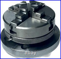 3'' & 4 IN Tilting Rotary Table with 4-Jaws SelfCentering lathe Chuck 50 & 65MM
