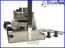 3 75mm Rotary Table Horizontal Vertical + 65mm 3 jaw self centering chuck