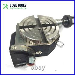 3/75mm Tilting Rotary Table With 65 mm Mini Lathe Chuck For Milling Machine USA 3/75mm Tilting Rotary Table With 65 mm Mini Lathe Chuck For Milling Machine USA