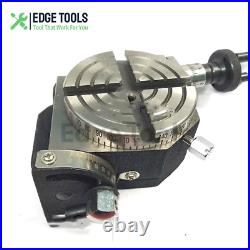 3/75mm Tilting Rotary Table With 65 mm Mini Lathe Chuck For Milling Machine USA 3/75mm Tilting Rotary Table With 65 mm Mini Lathe Chuck For Milling Machine USA