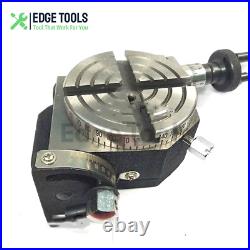 3/75mm Tilting Rotary Table With 65 mm Mini Lathe Chuck For Milling Machine USA 3/75mm Tilting Rotary Table With 65 mm Mini Lathe Chuck For Milling Machine USA