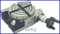 3/ 80 MM Milling Rotary Table With 70 MM 4 Jaw Independent Chuck-usa Fulfilled