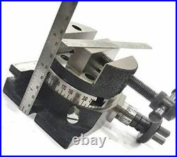 3/ 80 MM Rotary Milling Table With 80 MM Round Vice Vise, M6 Clamp Kit -usa