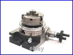 3'' / 80 MM Rotary Table Milling 3 slots Lathe Machine Tools