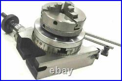 3 / 80 MM Rotary Table & Small Chucks With Back Plate Tailstock Machine