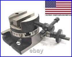 3/ 80 MM Rotary Table With 80 MM Round Vice Vise & Fixing T-nut-usa Fufilled