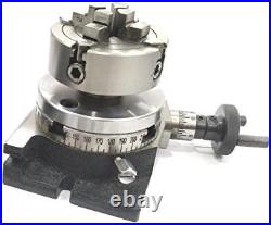 3/ 80 mm Regular Rotary Table With Small Chucks and back Plate 3/ 80 mm Regular Rotary Table With Small Chucks and back Plate