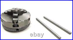 3 /80 mm Rotary Table & 65 mm 3 Jaw Self Centering Chuck+ Back Plate USA Stock