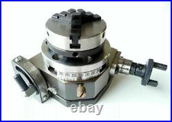 3(80 mm)Tilting Rotary Table + 50mm Chuck Centering Self with Back Plate+Tnut