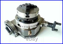 3(80 mm)Tilting Rotary Table + 50mm Chuck Centering Self with Back Plate+Tnut