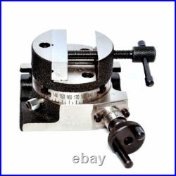 3/80mm Hor/Ver Rotary Table (4 Slots) with Round Vice 3/79mm & Tee Nuts screw 3/80mm Hor/Ver Rotary Table (4 Slots) with Round Vice 3/79mm & Tee Nuts screw