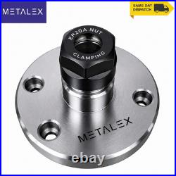 3 80mm Rotary Table ER20 Collet Chuck Adapter Gear Cutting Indexing Tool Set