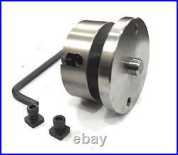 3'' 80mm Rotary Table With Chuck Back Plate Lathe Milling Tool (usa Fulfilled)