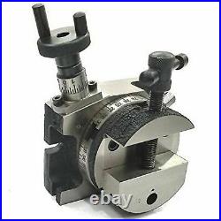 3 80mm Rotary Table With Tailstock M6 Clamp Kit & Milling Vice 80mm Round Vise