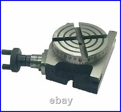 3 INCH 75mm ROTARY TABLE HORIZONTAL AND VERTICAL & 3 80mm ROUND VICE VISE