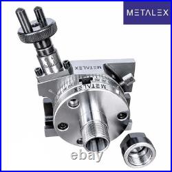 3 Inch 75mm Rotary Table ER16 Collet Chuck Adapter Gear Cutting Indexing Tool