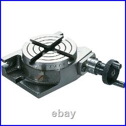 3 Inch Rotary Table 4 Slots With Vise 80mm Round Vice & Single Bolt Tailstock