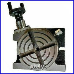 3 Inch Rotary Table 80mm HV With Vice 80mm Round Vise & Single Bolt Tailstock