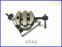 3 Inch Round Vice Mounted on 3 Inch Horizontal and Vertical Rotary Table 4 MTI