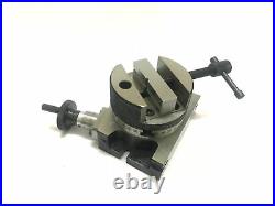 3 Inch Round Vice Mounted on 3 Inch Horizontal and Vertical Rotary Table 4 MTI