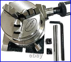 3 Inches (75Mm) 4 Slots Horizontal and Vertical (H/V) Rotary Table with 65Mm 3