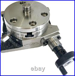 3 Inches (75Mm) 4 Slots Horizontal and Vertical (H/V) Rotary Table with 65Mm 3
