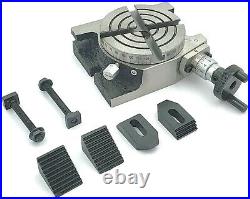 3 Inches (75 mm) Rotary Table 4 slot + M6 Clamp Kit Milling Machine Tools- USA