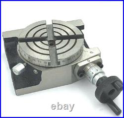 3 Inches (75 mm) Rotary Table 4 slot + M6 Clamp Kit Milling Machine Tools- USA