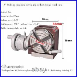 3 Milling Machine-Horizontal/Vertical Dual-purpose Indexing Disc-Rotary Table 3 Milling Machine-Horizontal/Vertical Dual-purpose Indexing Disc-Rotary Table
