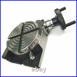 3 Precision Rotary Table 80mm HV Horizontal Vertical Low Profile 4 Slot Milling